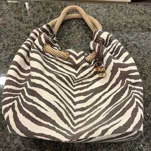 Michael Kors Animal Print Canvas Bag